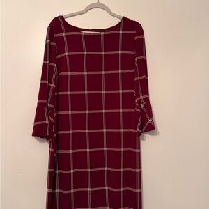 Liz Claiborne Red Plaid Dress